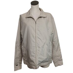 Slazenger Mens Tan Neutral Zip‎ Up Windbreaker Jacket